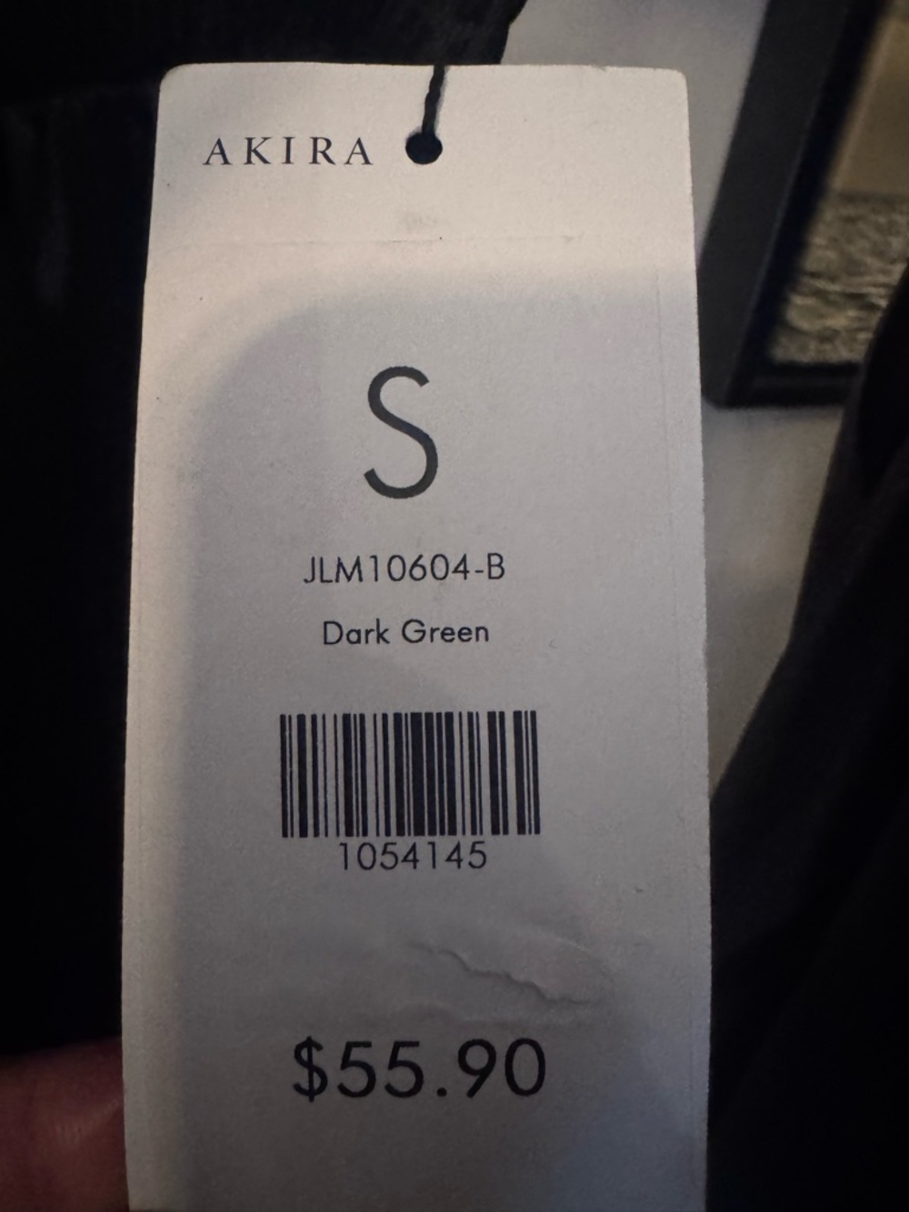 AKIRA Dark Green Wide Leg Pants Size Small – Satin High Waist Flowy Trousers NWT - Picture 3 of 3